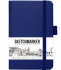 Блокнот для зарисовок Sketchmarker 140г/кв.м 9*14см 80л твердая обложка Королевский синий