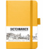 Блокнот для зарисовок Sketchmarker 140г/кв.м 9*14см 80л твердая обложка  Оранжевый