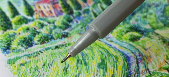 Ручка капиллярная Sketchmarker Artist fine pen цв. Розовый флуоресцентный