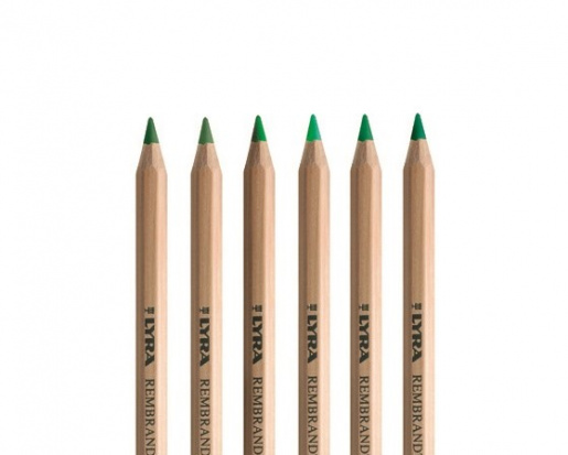 Набор цветных карандашей "Rembrandt Aquarell" зелёные оттенки, 6шт