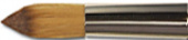 Кисть синтетика круглая короткая ручка "111" №24 для акварели, туши sela