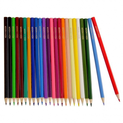 Набор цветных карандашей "Элефант", 24цв., заточен., картон