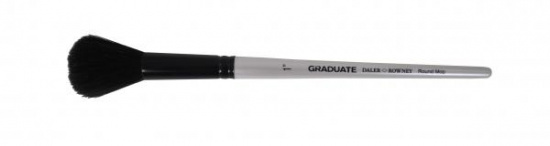 Кисть черная коза "Graduate" круглая короткая ручка № 1 