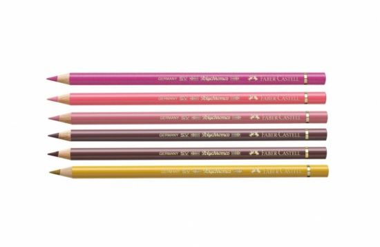 Комплект цветных карандашей "Polychromos" 6 цв., портретный № 128, 130, 131 ,169, 176, 183