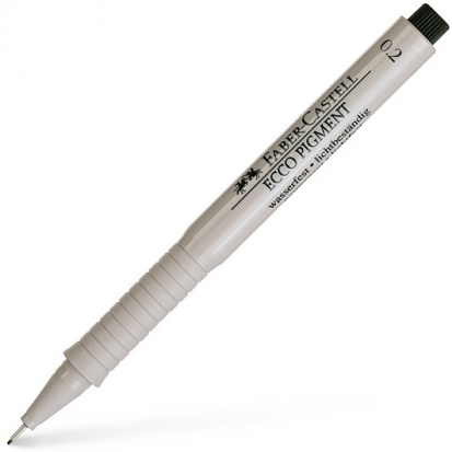 Ручка капиллярная "Ecco Pigment" чёрная 0.2мм