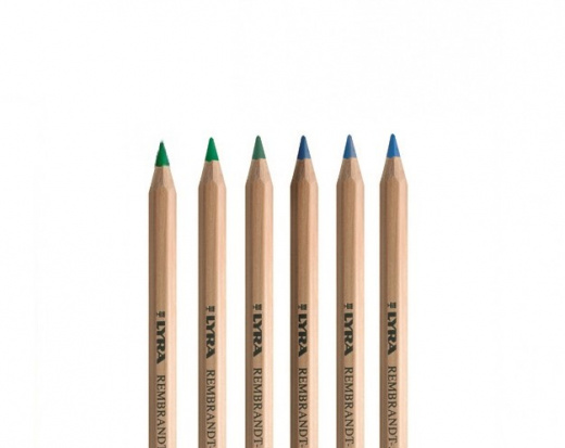 Набор цветных карандашей "Rembrandt Aquarell" сине-зелёные оттенки, 6шт