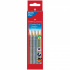 Набор цветных карандашей "Jumbo Grip Metallic", 05цв., трехгр.,утолщ.,заточ.,картон sela25