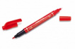 Маркер перманентный двухсторонний Pen Twin Tip New, красный, 0.3-0.6/0.8-1.2 мм sela25