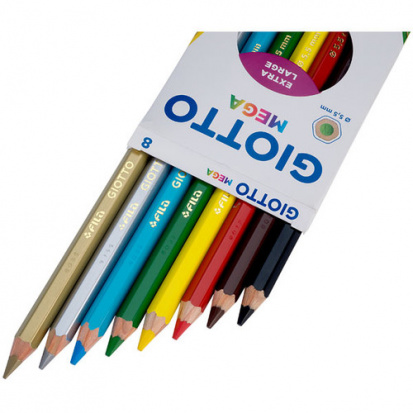 Набор цветных карандашей "Mega", 8 шт. утолщённые sela25
