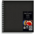 Блокнот для зарисовок "Black"Drawingbook" 190г/м2 30x30см черный 40л спираль по короткой стороне