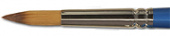 Кисть синтетика круглая короткая ручка "111" №12 для акварели, туши sela25
