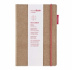 Блокнот "senseBook" Red Rubber M, 14x21см, линейка на резинке обл. композиционная кожа