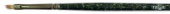 Кисть художественная синтетика Гамма "Модерн", плоская скошенная №1, длинная ручка