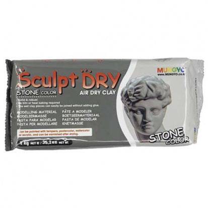 Глина для моделирования "Sculpt Dry", 1000г, каменная 
