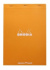 Блокнот в точку на скобах обложка: картон, оранжевый, листы: белые, 80г/м2, 80л