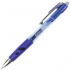 Ручка гелевая "Officer", корпус тонированный синий, узел 0,5мм, линия 0,35мм, синяя