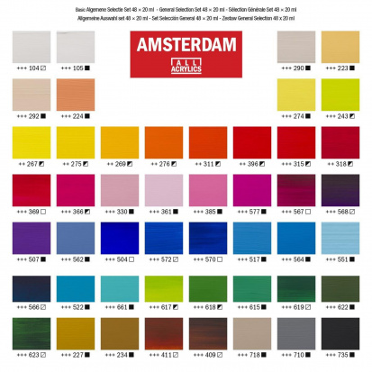 Набор акриловых красок "Amsterdam Standart" 48цв*20мл