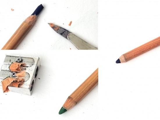 Набор пастельных карандашей Faber-Castell "Pitt" синие оттенки, 6шт